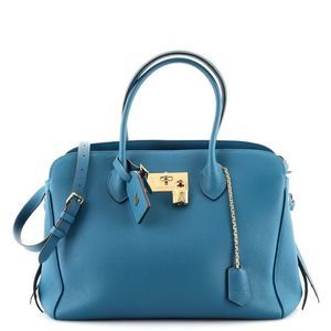 Louis Vuitton Milla Handbag Veau Nuage Calfskin MM Blue